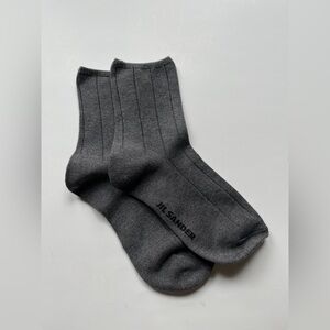 Jil Sander Charcoal Casual Socks